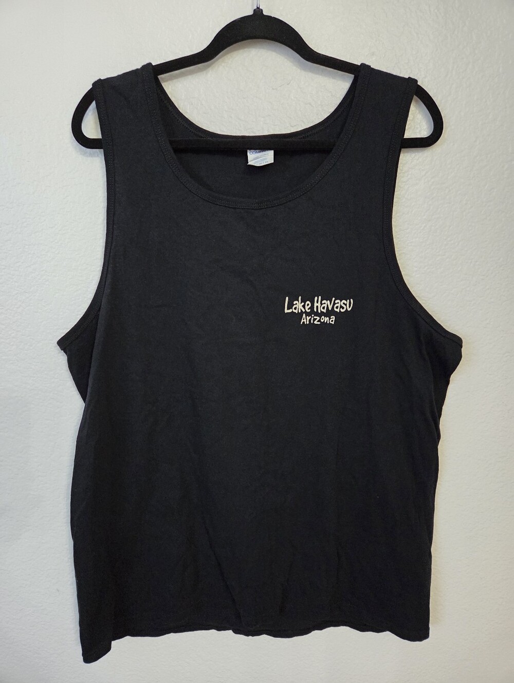 Men's Lake Havasu Cotton Tank Top Size XL Graphic Print It's 5 o'clock - Picture 2 of 7